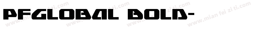 PFGlobal Bold字体转换